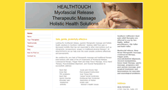 Desktop Screenshot of healthtouchpainrelief.com
